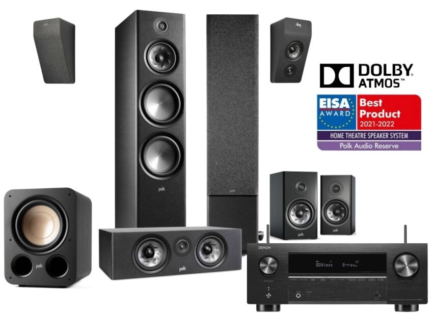 Denon AVC-X3800H + Polk Audio R700 + R400 + R200 + R900HT + ES10