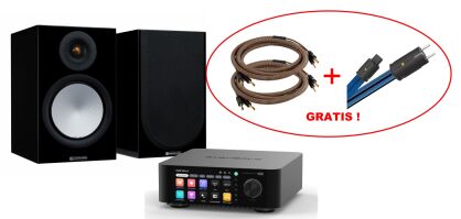 Eversolo Play CD + Monitor Audio Silver 100 7G + GRATIS (Proson Arctic Speaker 2x2,5m/Wireworld Stratus 10 Power) - raty 0% sklep WROCŁAW