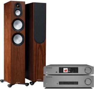 Cambridge Audio CXA81 + CXN100 + Monitor Bronze Silver 300 7G