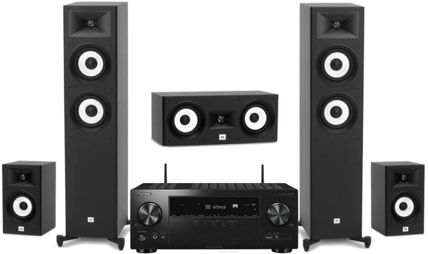 Pioneer VSX-935 + JBL Stage A180 + A125C + A130