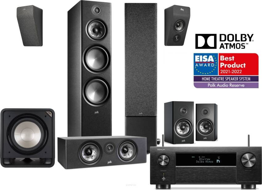 Denon AVC-X4800H + Polk Audio R700 + R400 + R200 + R900HT + SUB12