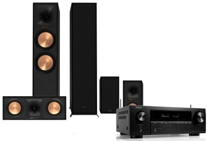 Denon AVR-X1800H + Klipsch Reference R-600F + R-50C + R-50M