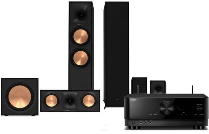 Yamaha RX-V4A + Klipsch R-600F + R-50C + R-40M + R-101SW