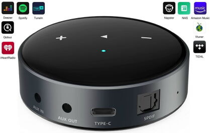 WiiM Mini  - odtwarzacz strumieniowy HI-RES Tidal Connect Spotify Airplay 2 BT