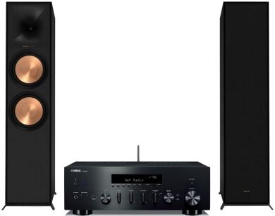 Yamaha R-N600A + Klipsch Reference R-600F + kable głośnikowe