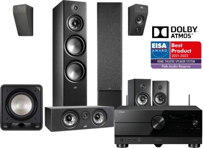 Yamaha RX-A6A + Polk Audio R700 + R400 + R200 + R900HT + SUB12